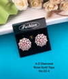 AD Diamond Rose Gold And Silver Party Wear Butti And Tops Wholesale Shop In Surat
